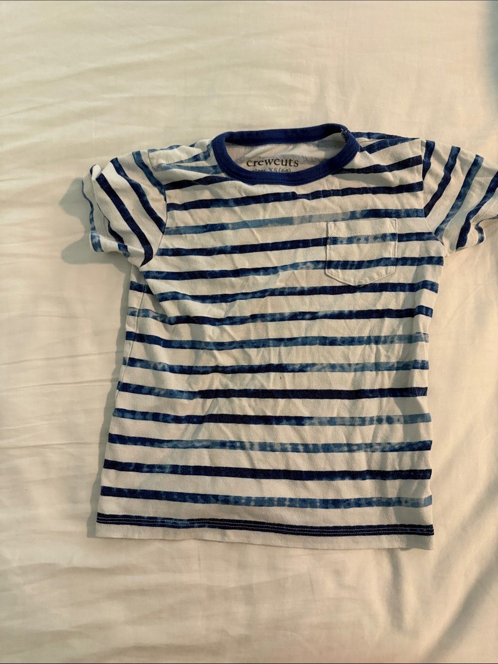 AMAZING LIMITED EDITION J. CREW CREW CUTS POCKET TEE SHIRT SIZE X-SMALL (4-5)